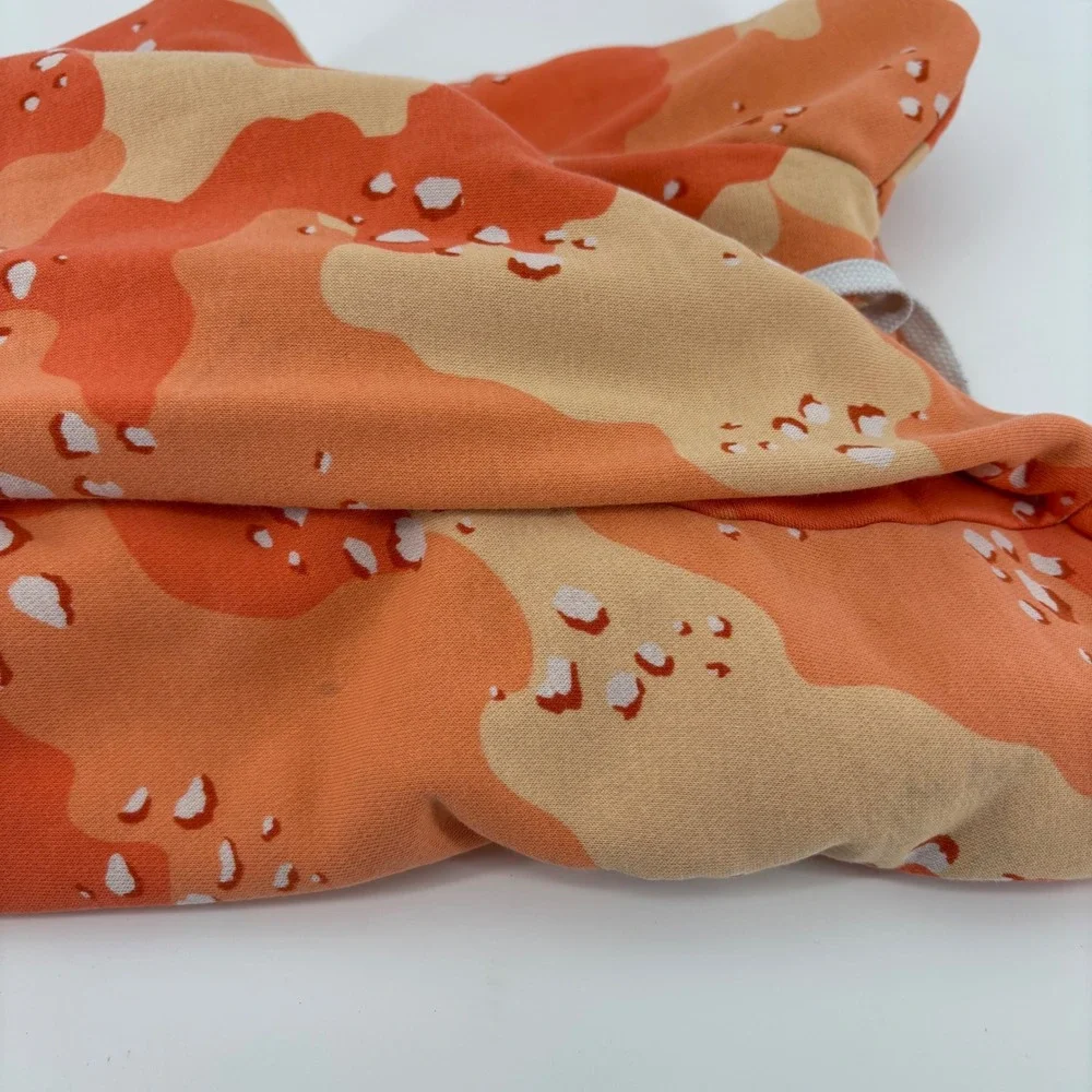 Nike Womens Camo Cropped Hoodie Size Medium Orange Desert Camouflage - Picture 14 of 14